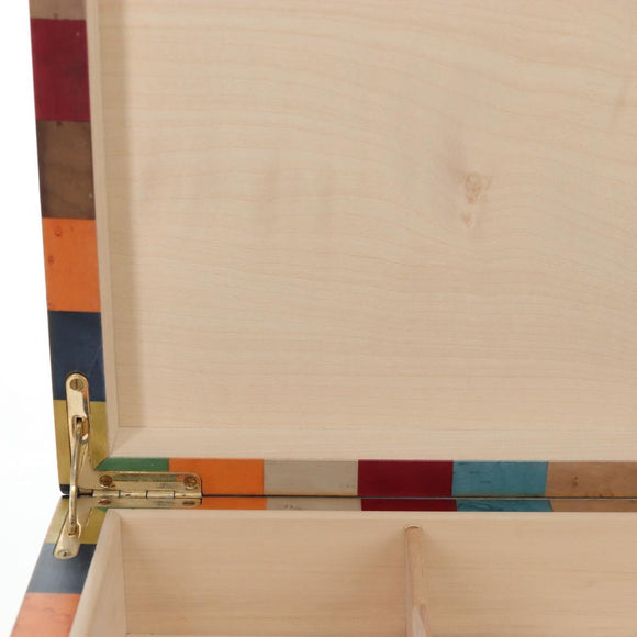 HERMES Interior Box Object Wood Multicolor Auth 199307SM