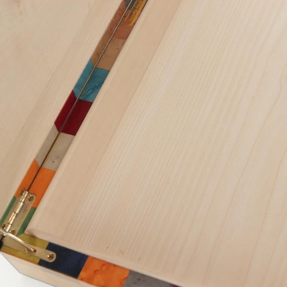 HERMES Interior Box Object Wood Multicolor Auth 199307SM