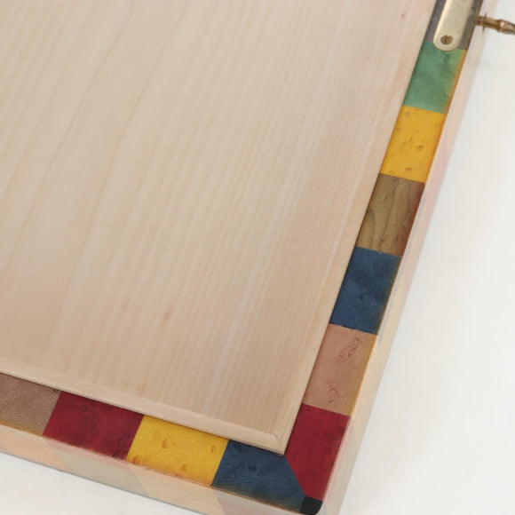 HERMES Interior Box Object Wood Multicolor Auth 199307SM