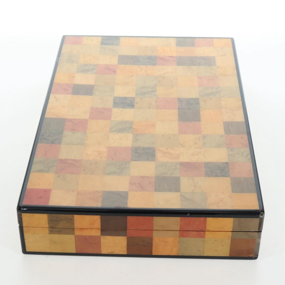HERMES Interior Box Object Wood Multicolor Auth 199307SM