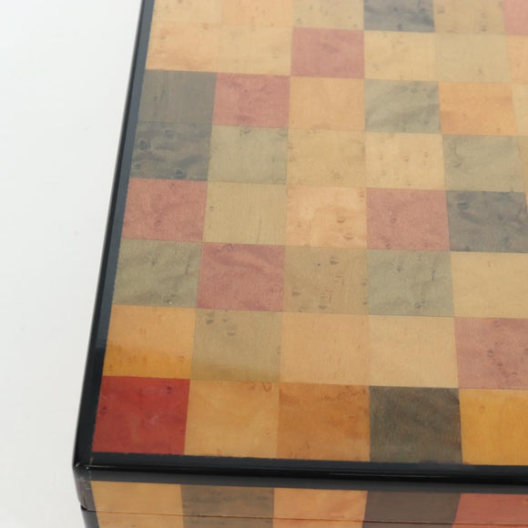 HERMES Interior Box Object Wood Multicolor Auth 199307SM