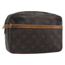 LOUIS VUITTON Monogram Compiegne 23 Clutch Bag M51847 LV Auth 199330-1