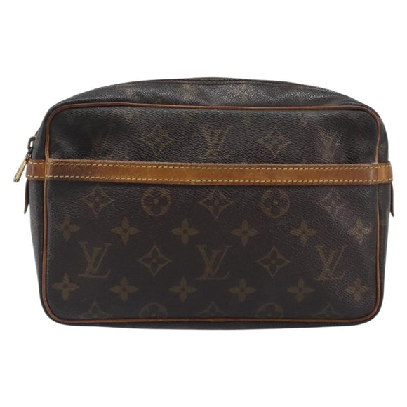 LOUIS VUITTON Monogram Compiegne 23 Clutch Bag M51847 LV Auth 199330
