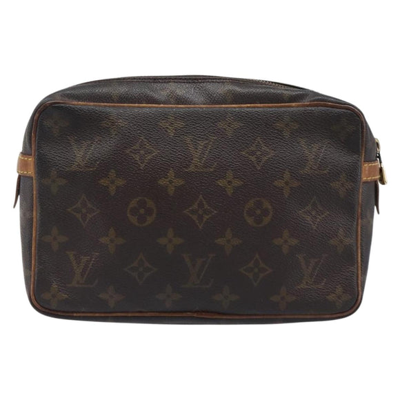 LOUIS VUITTON Monogram Compiegne 23 Clutch Bag M51847 LV Auth 199330