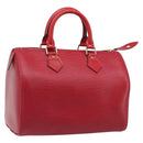 LOUIS VUITTON Epi Speedy 25 Hand Bag Castilian Red M43017 LV Auth 199331V-1