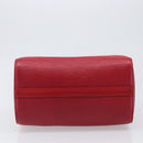 LOUIS VUITTON Epi Speedy 25 Hand Bag Castilian Red M43017 LV Auth 199331V-5
