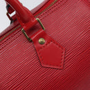LOUIS VUITTON Epi Speedy 25 Hand Bag Castilian Red M43017 LV Auth 199331V-19
