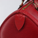 LOUIS VUITTON Epi Speedy 25 Hand Bag Castilian Red M43017 LV Auth 199331V-20