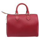 LOUIS VUITTON Epi Speedy 25 Hand Bag Castilian Red M43017 LV Auth 199331V-2