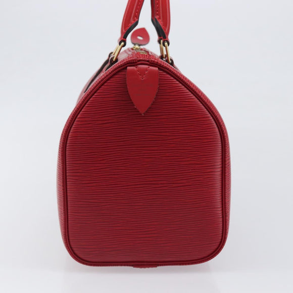 LOUIS VUITTON Epi Speedy 25 Hand Bag Castilian Red M43017 LV Auth 199331V