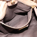 Miu Miu Hand Bag Leather 2way Beige Gold Tone Auth 199333A-23