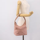 GUCCI GG Canvas Shoulder Bag Pink 001 3386 Auth 199334-24