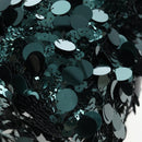 PRADA Shoulder Bag Sequin Green Silver Auth 199336SM-17