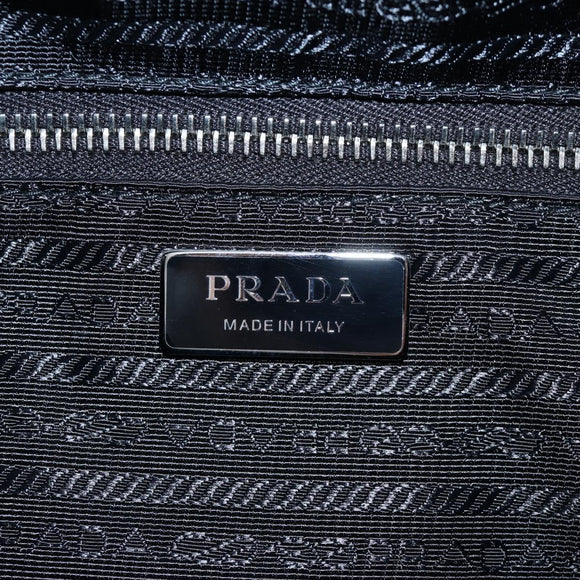 PRADA Shoulder Bag Sequin Green Silver Auth 199336SM