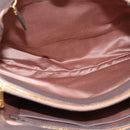 Miu Miu Matelasse Hand Bag Leather 2way Gray Gold Tone Auth 199342A-11