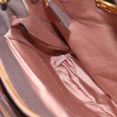 Miu Miu Matelasse Hand Bag Leather 2way Gray Gold Tone Auth 199342A-22