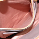 Miu Miu Matelasse Hand Bag Leather 2way Gray Gold Tone Auth 199342A-24