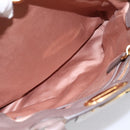 Miu Miu Matelasse Hand Bag Leather 2way Gray Gold Tone Auth 199342A-27