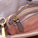 Miu Miu Matelasse Hand Bag Leather 2way Gray Gold Tone Auth 199342A-28