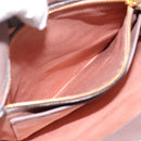 Miu Miu Matelasse Hand Bag Leather 2way Gray Gold Tone Auth 199342A-29