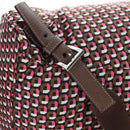 PRADA Backpack Nylon Pink Brown Auth 199345V-10