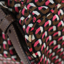 PRADA Backpack Nylon Pink Brown Auth 199345V-18