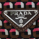 PRADA Backpack Nylon Pink Brown Auth 199345V-20
