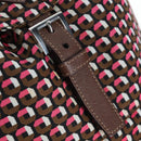 PRADA Backpack Nylon Pink Brown Auth 199345V-21
