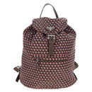 PRADA Backpack Nylon Pink Brown Auth 199345V-13