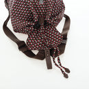 PRADA Backpack Nylon Pink Brown Auth 199345V-22