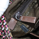 PRADA Backpack Nylon Pink Brown Auth 199345V-29