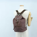 PRADA Backpack Nylon Pink Brown Auth 199345V-31