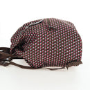 PRADA Backpack Nylon Pink Brown Auth 199345V-3