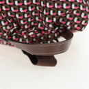 PRADA Backpack Nylon Pink Brown Auth 199345V-7