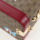 GUCCI Micro GG Supreme Doraemon Hand Bag PVC 2way Brown 633587 Auth 199346SM-18