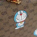 GUCCI Micro GG Supreme Doraemon Hand Bag PVC 2way Brown 633587 Auth 199346SM-22