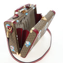 GUCCI Micro GG Supreme Doraemon Hand Bag PVC 2way Brown 633587 Auth 199346SM-24