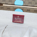 GUCCI Micro GG Supreme Doraemon Hand Bag PVC 2way Brown 633587 Auth 199346SM-25