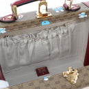 GUCCI Micro GG Supreme Doraemon Hand Bag PVC 2way Brown 633587 Auth 199346SM-30