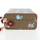 GUCCI Micro GG Supreme Doraemon Hand Bag PVC 2way Brown 633587 Auth 199346SM-3