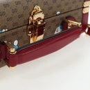GUCCI Micro GG Supreme Doraemon Hand Bag PVC 2way Brown 633587 Auth 199346SM-8