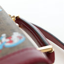 GUCCI Micro GG Supreme Doraemon Hand Bag PVC 2way Brown 633587 Auth 199346SM-14