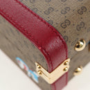 GUCCI Micro GG Supreme Doraemon Hand Bag PVC 2way Beige 633587 Auth 199347SM-10
