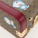 GUCCI Micro GG Supreme Doraemon Hand Bag PVC 2way Beige 633587 Auth 199347SM-19