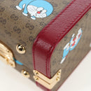 GUCCI Micro GG Supreme Doraemon Hand Bag PVC 2way Beige 633587 Auth 199347SM-20