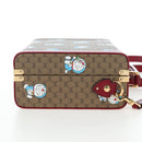 GUCCI Micro GG Supreme Doraemon Hand Bag PVC 2way Beige 633587 Auth 199347SM-4