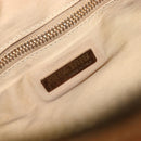 Miu Miu Shoulder Bag Canvas Orange Gold Tone Auth 199352-17