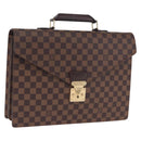 LOUIS VUITTON Damier Ebene Serviette Ambassador Business Bag LV Auth 199355V-1