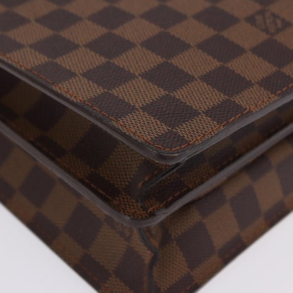 LOUIS VUITTON Damier Ebene Serviette Ambassador Business Bag LV Auth 199355V