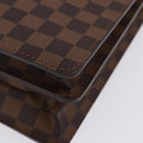 LOUIS VUITTON Damier Ebene Serviette Ambassador Business Bag LV Auth 199355V-13